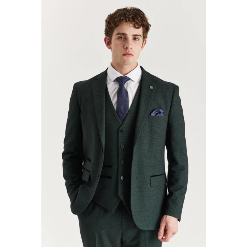 Oliver Tweed (Infinity Leather) mens green suit blazer prince of wales formal blazer