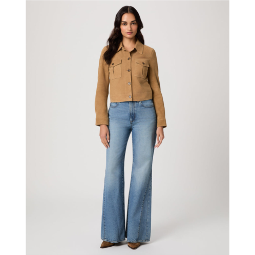 PAIGE callie 32 inset flare jean