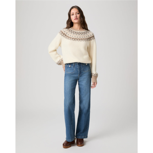 PAIGE anessa 31 inch wide leg jean