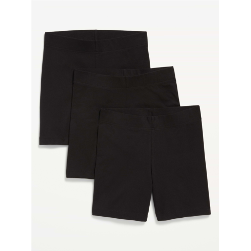 OldNavy High-Waisted Jersey Biker Shorts 3-Pack -- 6-inch inseam