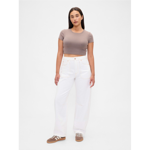 Gap Curvy High Rise Barrel Jeans