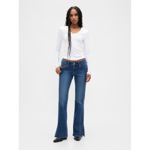 Gap Low Rise Long & Lean Seamed Split-Hem Jeans