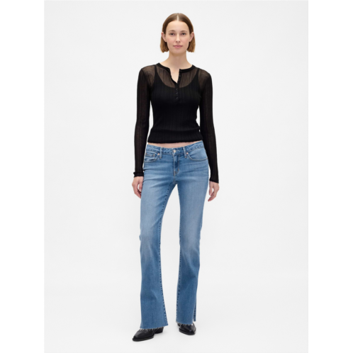 Gap Low Rise Long & Lean Split-Hem Jeans