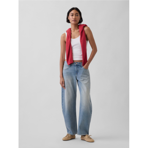 Gap Low Rise Barrel Jeans