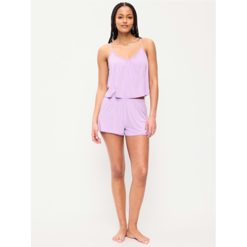 OldNavy Sunday Sleep Lace-Trim Pajama Tank and Shorts Set