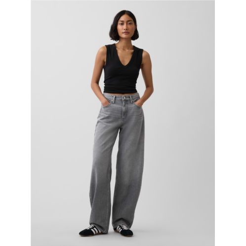 Gap High Rise UltraSoft Barrel Jeans