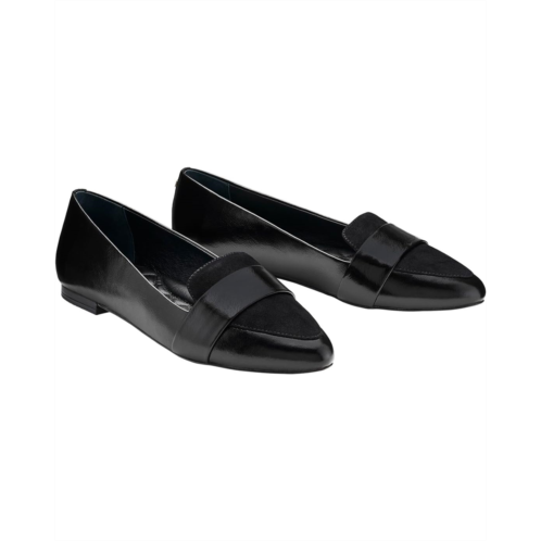Womens Birdies Blackbird Leather Flat