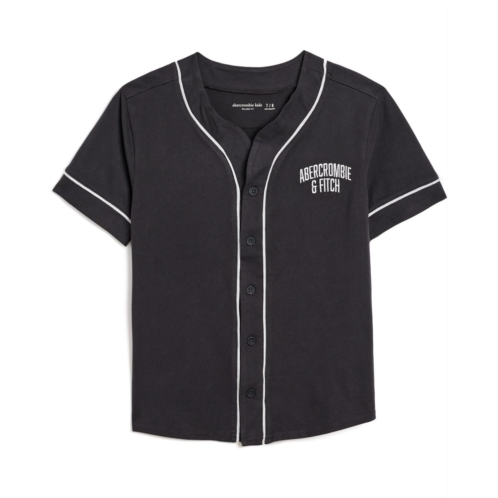 Boys abercrombie kids Piped Baseball Tee (Big Kids)