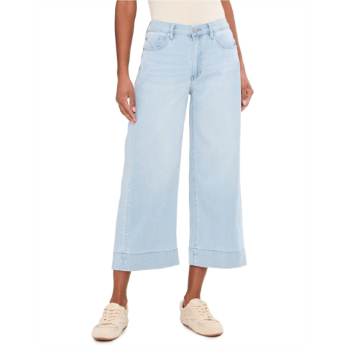 Liverpool Los Angeles 26 Stride Mid-Rise Crop Wide Leg Jeans with Embroidered Side Seam