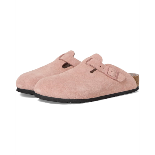 Kids Birkenstock Kids Boston Shearling Lined Birkibuc (Toddler/Little Kid/Big Kid)