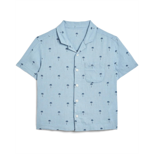 Boys abercrombie kids Linen Camp Shirt (Big Kids)