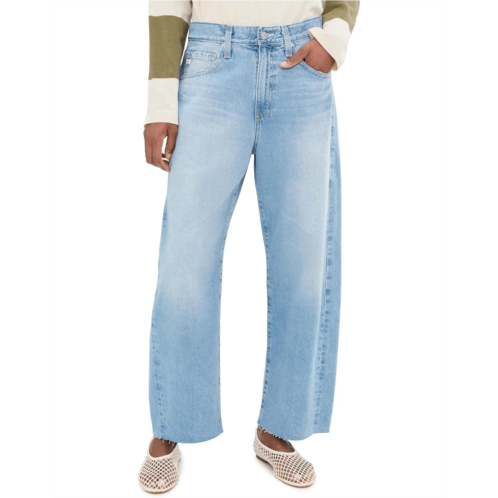 AG Jeans Hattie High-Rise Crop Barrel in Gesture