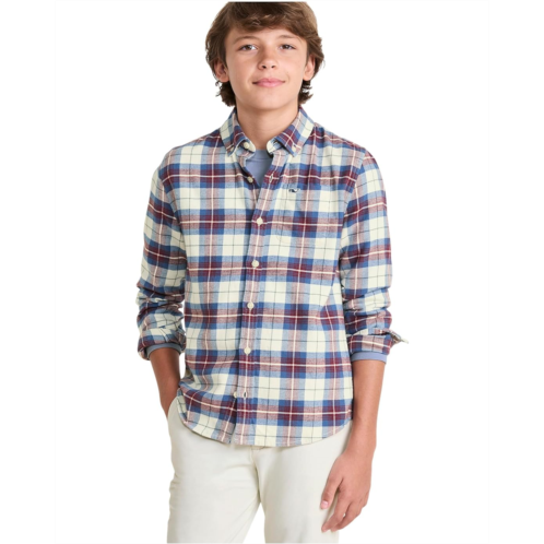 Vineyard Vines Kids Muskeget Plaid Flannel Shirt (Little Kid/Big Kid)
