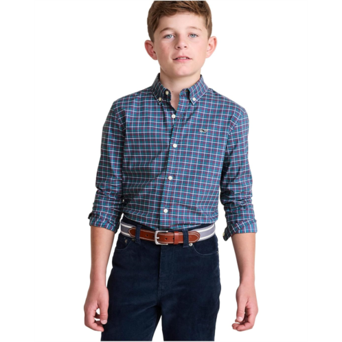 Boys Vineyard Vines Kids Wauwinet Performance Cotton Shirt (Toddler/ Little Kid/Big Kid)