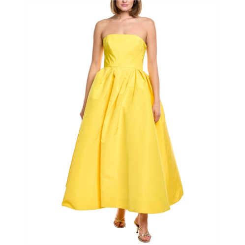 Carolina Herrera solid silk midi dress