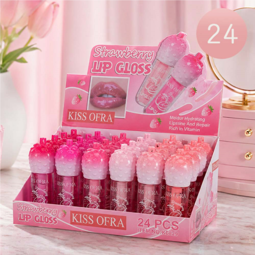 FASHNZFAB 24pcs - strawberry lip gloss