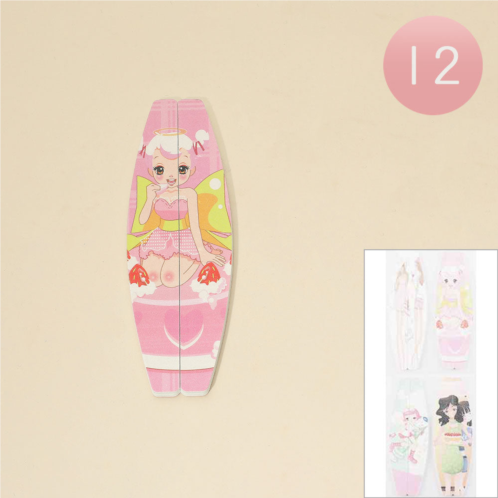 FASHNZFAB 12 set of 2 - cute fairy printed nail files