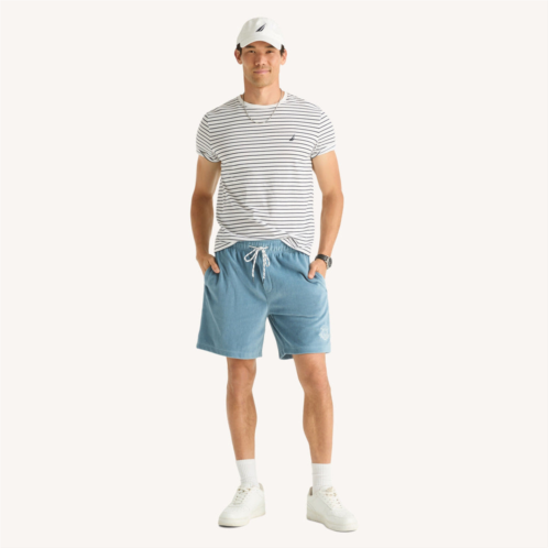 Nautica mens 7 velour pull-on short