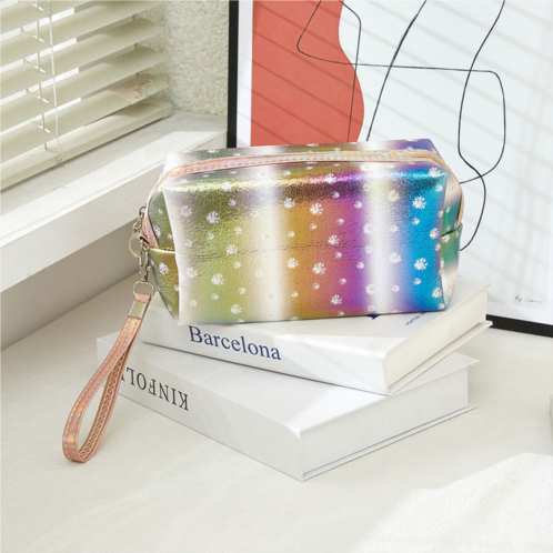FASHNZFAB shiny tie-dye cosmetic bag