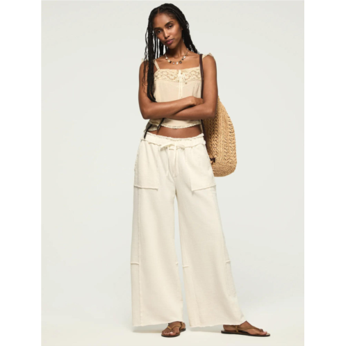 Lucky Brand womens fleece wide leg pant