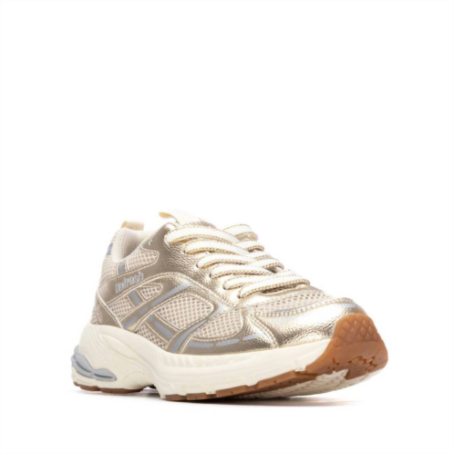 Xti womens 17502101 refresh sneaker in gold