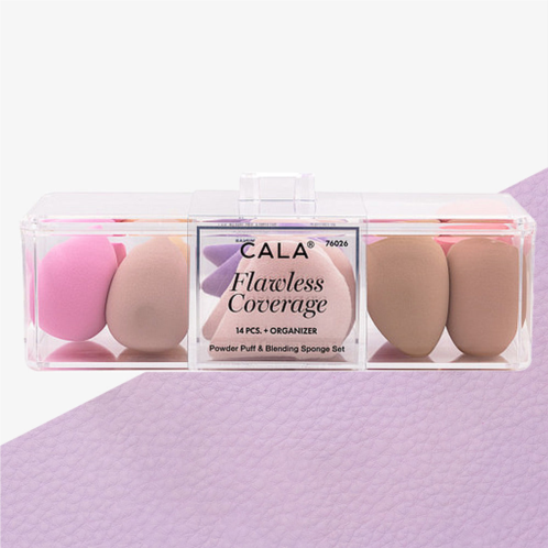 FASHNZFAB 14pcs - flawless coverage makeup blending sponge and powder puff set