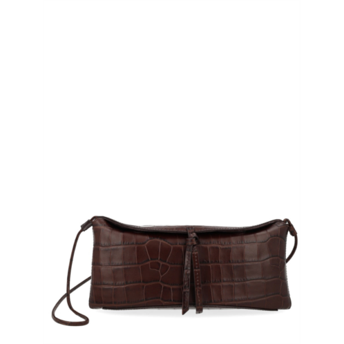 STAUD neutrals eve crocodile texture pochette