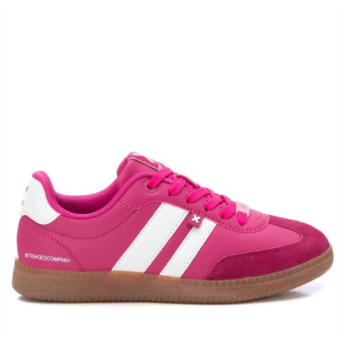 Xti womens casual sneakers in dark pink