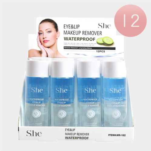 FASHNZFAB 12pcs - eye and lip waterproof makeup removers
