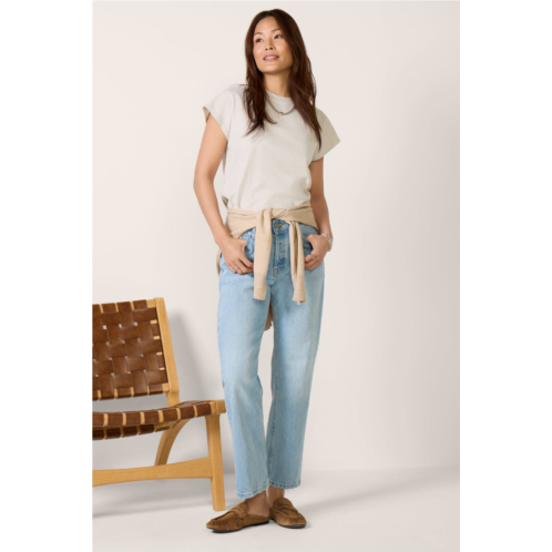 GOOD AMERICAN womens vintage straight jeans