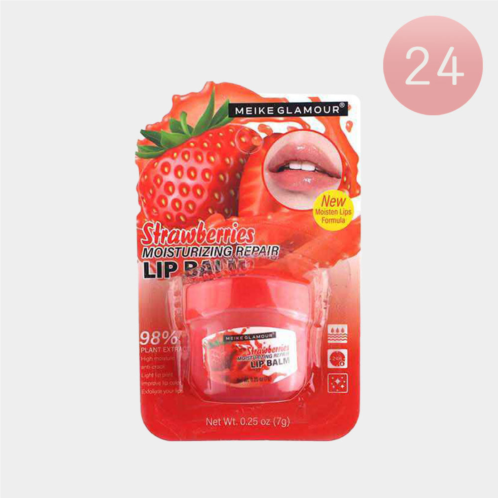 FASHNZFAB 24pcs - stawberries moisturizing repair lip balm