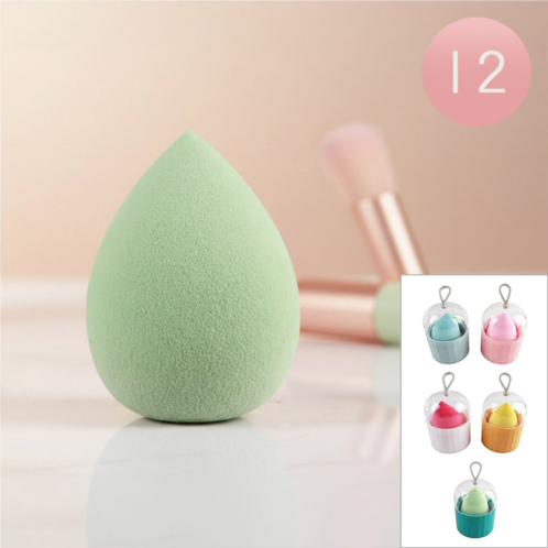 FASHNZFAB 12pcs - makeup blending sponge with case
