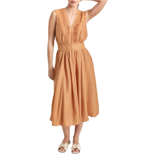 DKNY v-neck belt dress