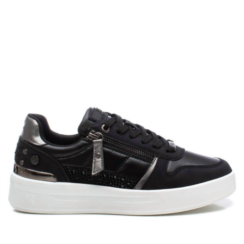 Xti womens casual sneakers in black