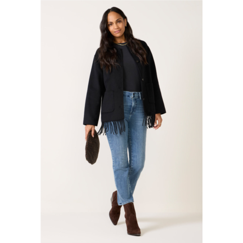 GOOD AMERICAN womens legs straight jean