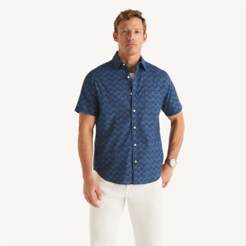 Nautica mens printed camp shirt