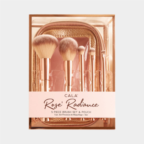 FASHNZFAB 5pcs - brushes and pouch set