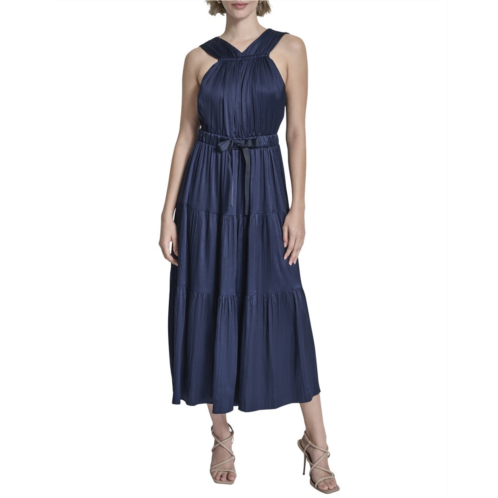 DKNY v-neck halter dress