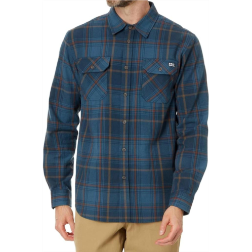 Salty Crew daybreak flannel shirt in navy