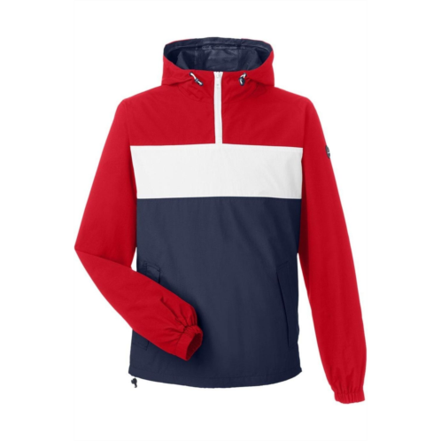 Nautica windward anorak hooded quarter-zip jacket