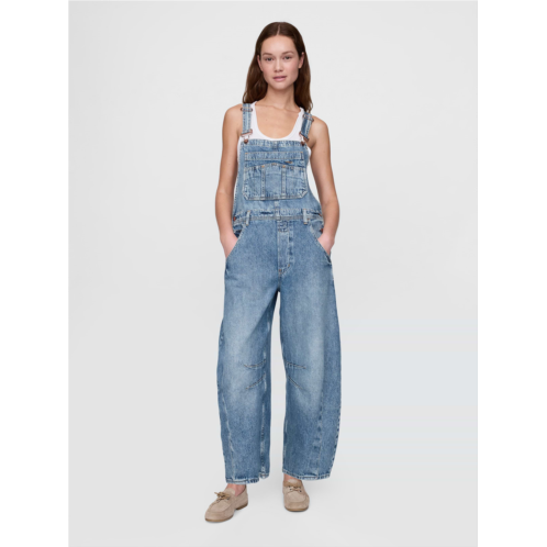 Gap UltraSoft Denim Horseshoe Overalls