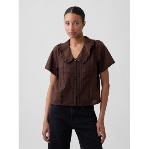 Gap Relaxed Lace-Trim Top