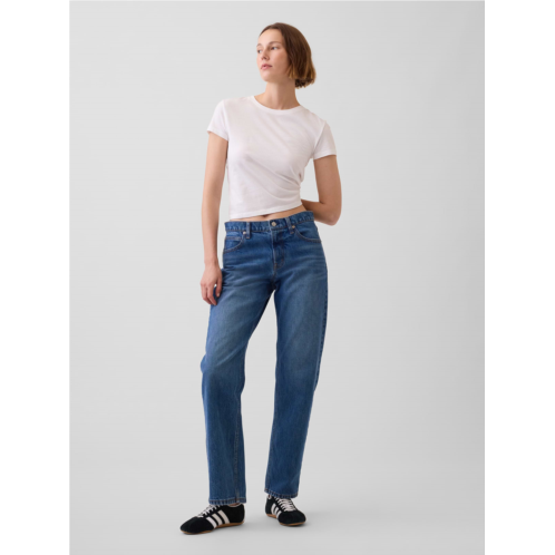 Gap Mid Rise Straight Taper Jeans