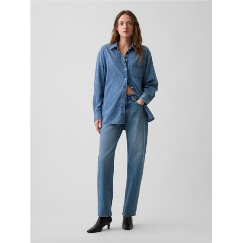 Gap Mid Rise Straight Taper Jeans