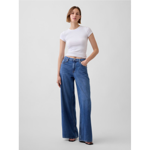 Gap Mid Rise UltraSoft Baggy Jeans