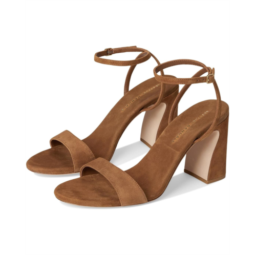 Loeffler Randall Malia Curved Heel Simple Sandals With Ankle Wrap