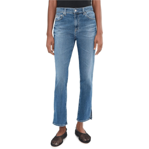 AG Jeans Mari Mid-Rise Slim Straight Crop Jeans in 15 Years Prague