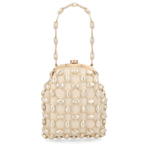 CULT GAIA brielle sheep leather linked beads handbag