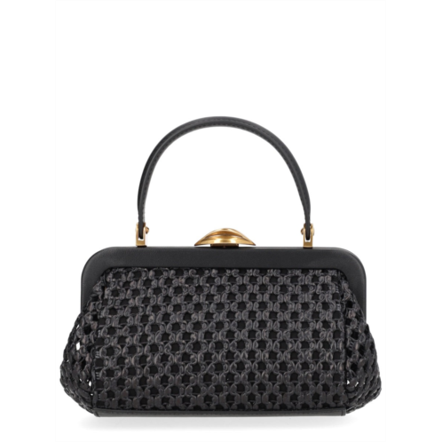 CULT GAIA zuma mini woven clasp clutch