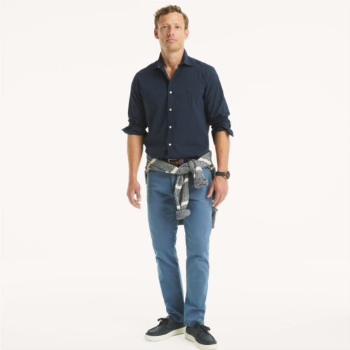 Nautica mens classic fit wrinkle-resistant printed shirt
